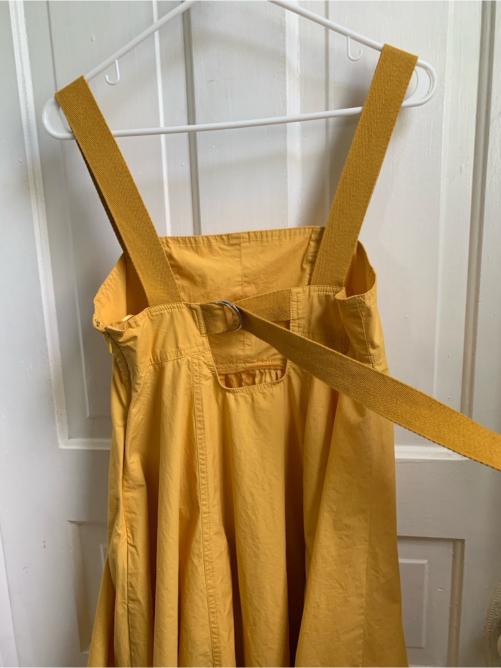 Urban Outfitters Over the Moon Yellow Square-Neck Maxi Dress Cotton Small - Picture 4 of 7